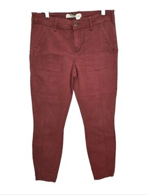 Anthropologie Jefferson Slim Utility Pants Womens Size 28 Burnt Orange Chino